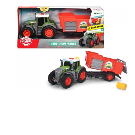 Vehiculo Dickie Tractor Fendt con Trailer Luces y Sonidos 001