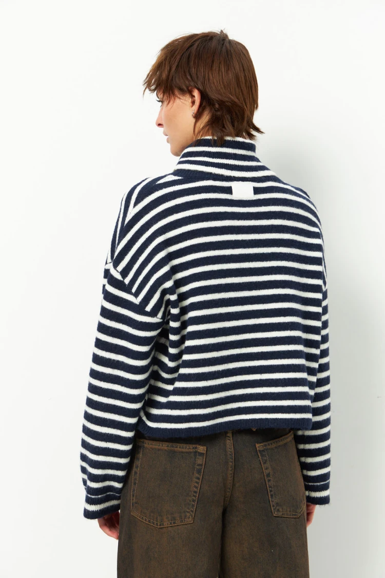 POLERA DIDO Blanco/Azul