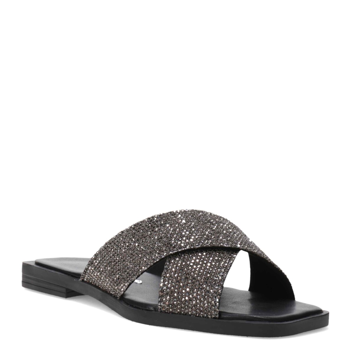 Sandalias de Mujer Bottero con Tiras Cruzadas de Brillos Bottero - Negro 