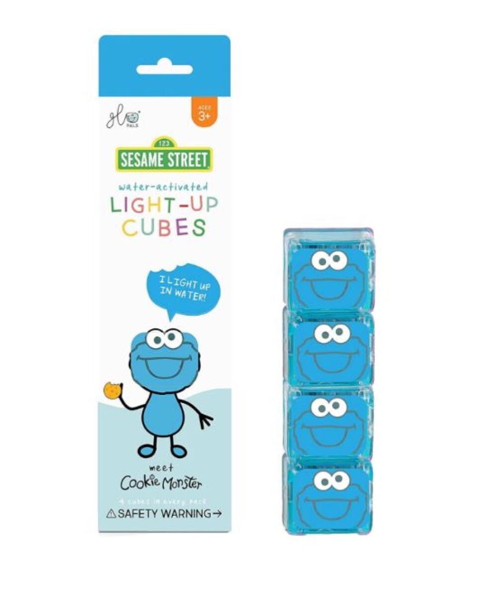 Set 4 cubos Glo Pals iluminados activados por agua - COOKIE 