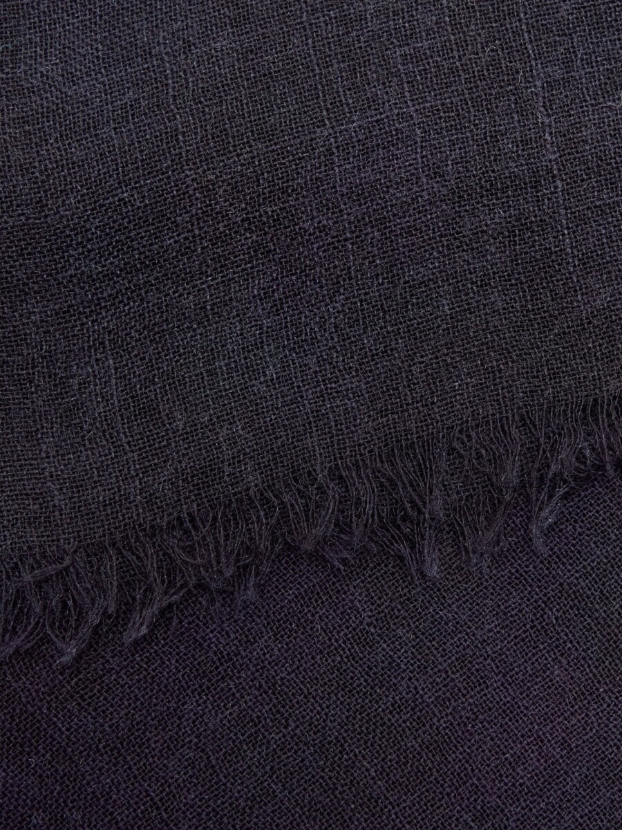 Pashmina 100% Lana azul-marino
