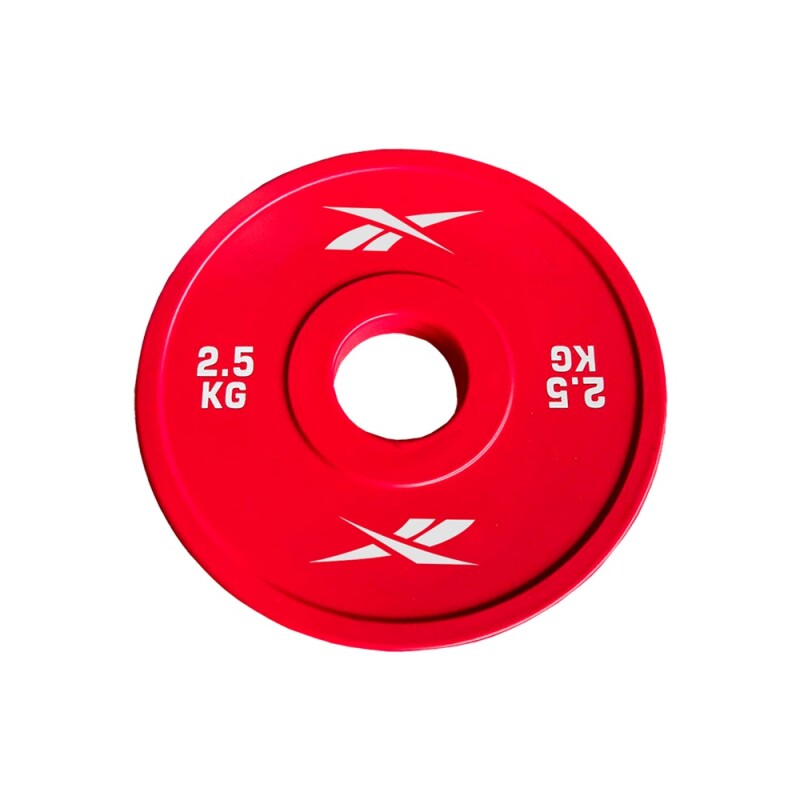 Disco Fraccional de Goma 2,5 kg Reebok Rojo