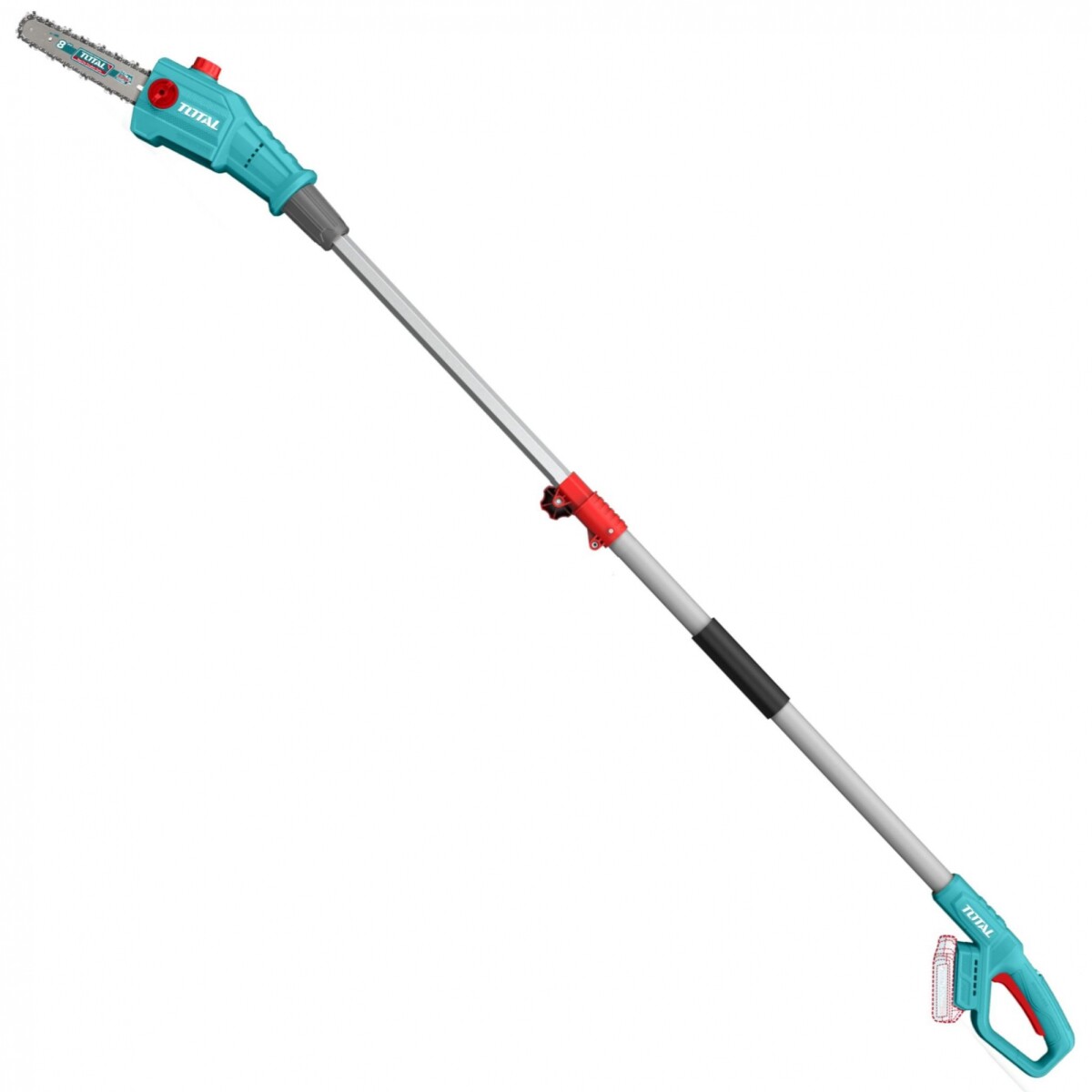 Motosierra Inalámbrica 8" Sin Carbones Con Mango Telescópico, A Batería 20v 