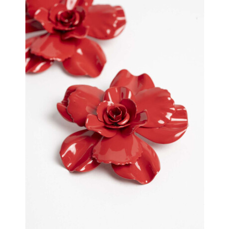 Aros Colgantes Cortos Color Rojo medio
