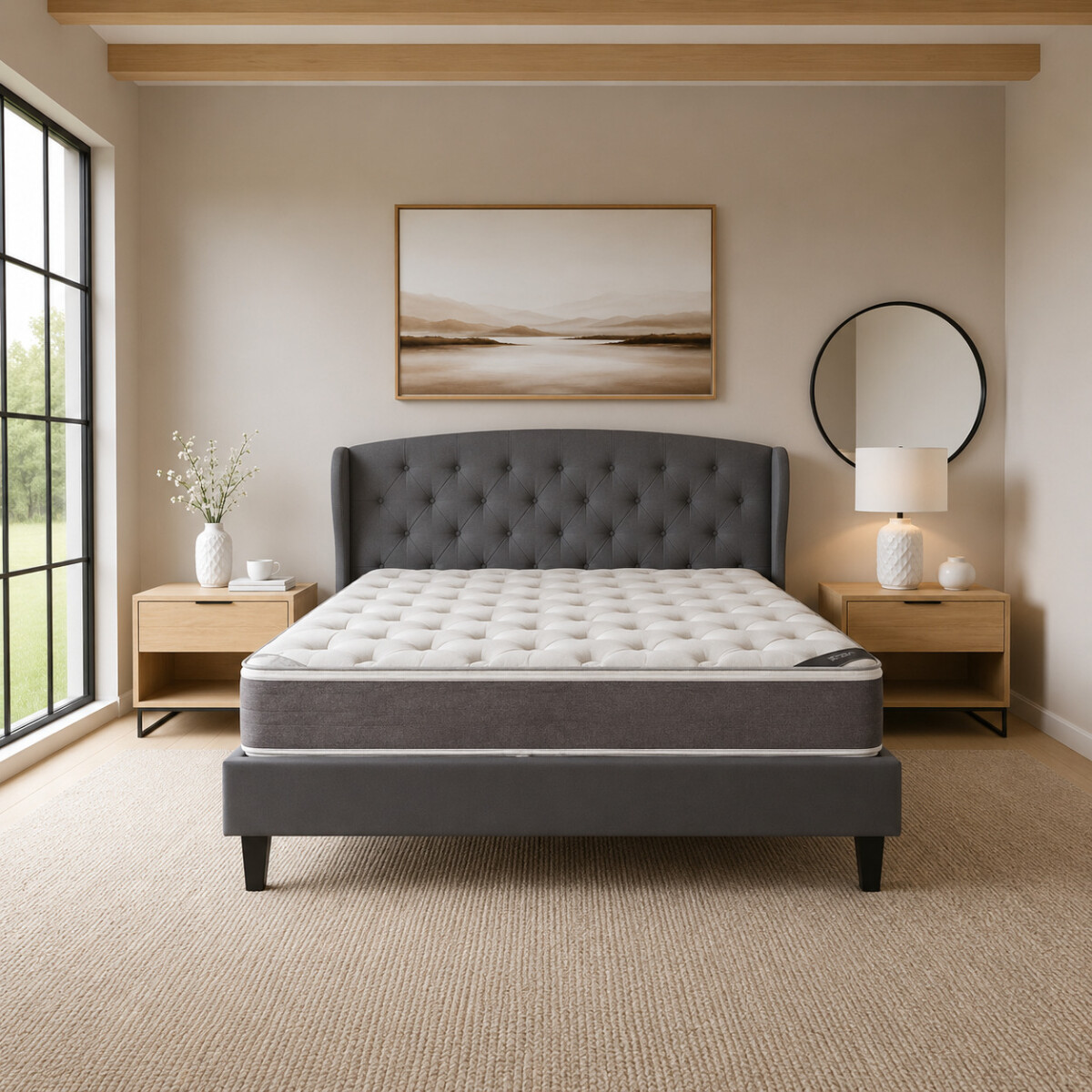 Sommier Queen Hamptons Hybrid Gold Con Respaldo 