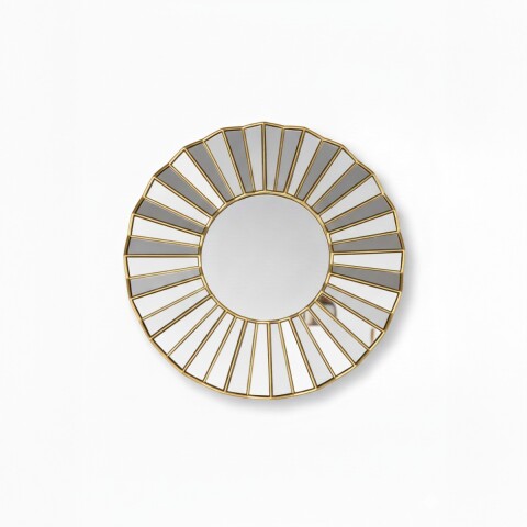 ESPEJO RED C/MARCO DORADO Unica