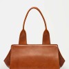 Bolso Mila en cuero liso Cuoio