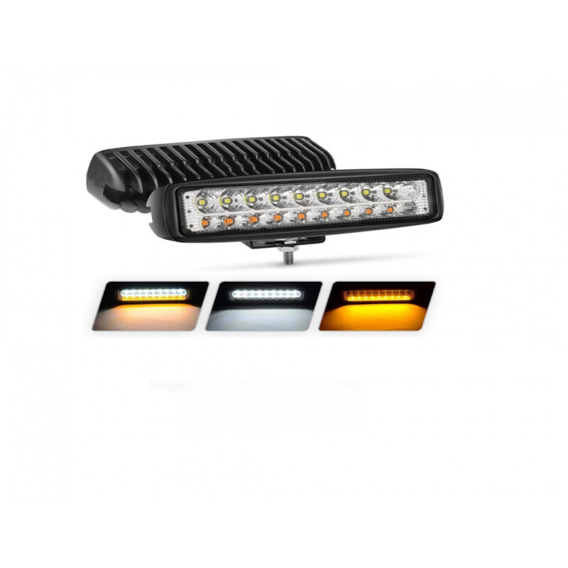 CAMINERO LED RECTANGULAR 27W BLANCO / NARANJA Caminero Led Rectangular 27w Blanco / Naranja