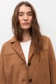Blazer simil gamuza tostado