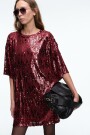 VESTIDO LENTEJUELAS Rojo