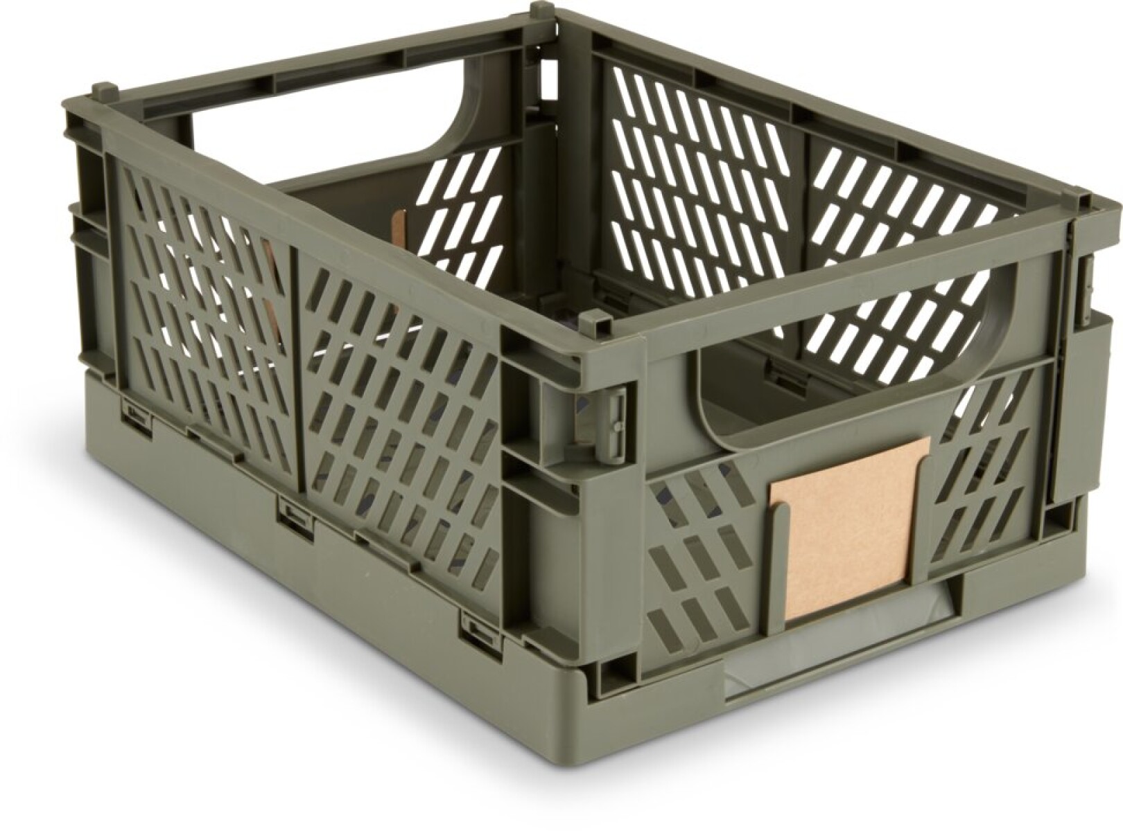 Cesta MILAS W25xL34xH15 plegable verde 