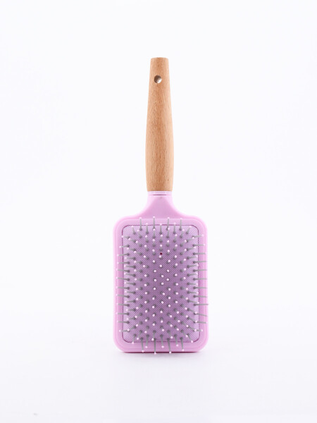 CEPILLO PALETA WOOD ROSADO