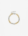 Pulseras Flexibles Metal Pulsera Acero Biplating - Combinacion Bicolor