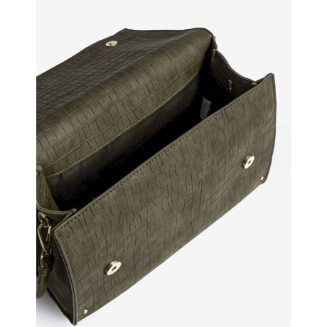 Cartera Formato Sobre Croco Verde Claro