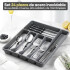 Set de 24 Cubiertos IMBACK IBK-HMJ077 | Acero Inoxidable con Cubertero Organizador de 6 Compartimentos Set de 24 Cubiertos IMBACK IBK-HMJ077 | Acero Inoxidable con Cubertero Organizador de 6 Compartimentos