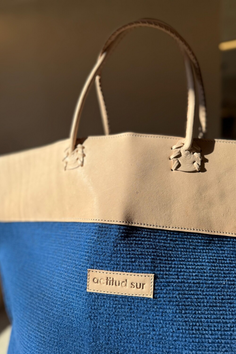 Pertutti Bag Cuero Suela Azul