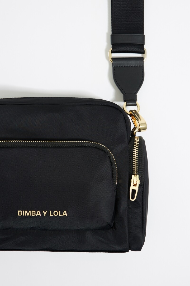 BOLSO BANDOLERA MULTIBOLSILLOS Negro