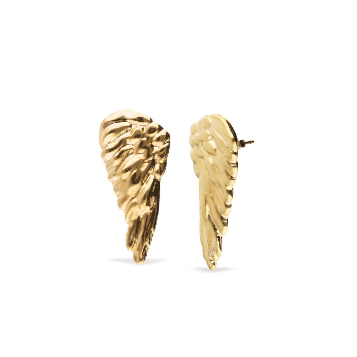 PENDIENTES ALEACIÓN DE METALES BAÑADO EN ORO 18K EN FORMA DE ALAS - Pendiente 