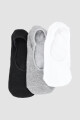 Pack x 3 medias invisible algodón en colores lisos Estampado 1
