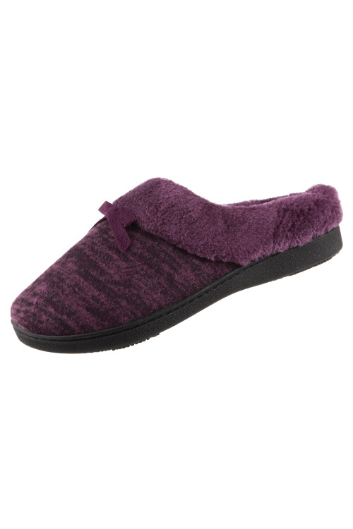 PANTUFLA MELANGE BORRA DE VINO