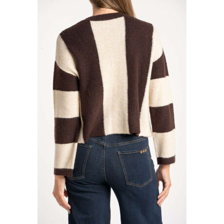 Sweater Rayado Chocolate