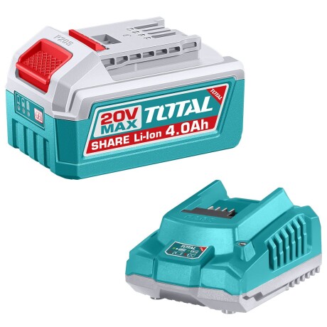 Batería Litio Ion 4.0Ah + Cargador Rápido 2A 20v Batería Litio Ion 4.0Ah + Cargador Rápido 2A 20v