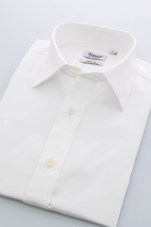 Camisa Annoni Satin Classic Collar Camisa Annoni Satin Classic Collar