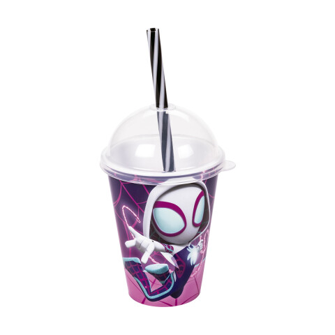 Vaso Plástico Milk Shake Spidey 280 ml Diseños Surtidos U