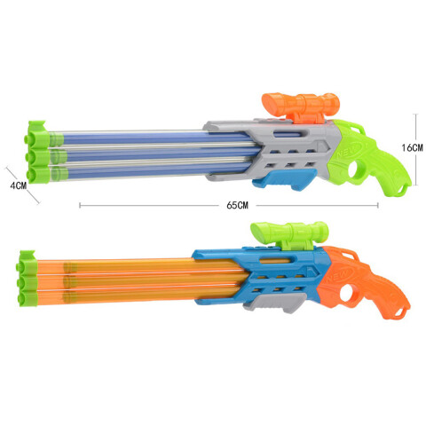 3x2 Pistola rifle de agua triple disparos con mirilla 3x2 Pistola Rifle De Agua Triple Disparos Con Mirilla