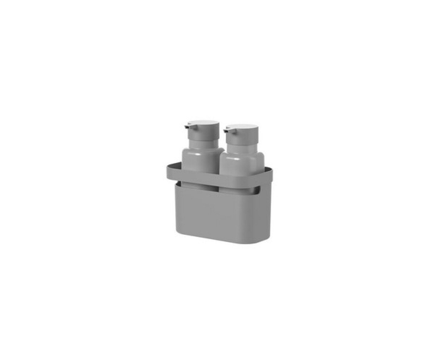Set de 2 Dispensadores y organizador - Gris Oscuro 