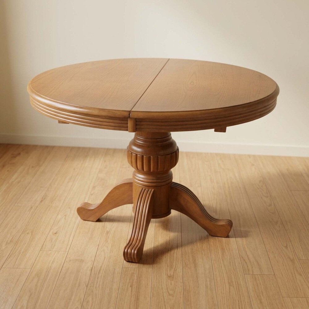 MESA DE COMEDOR EXT. MADERA MARRON COLONIAL
