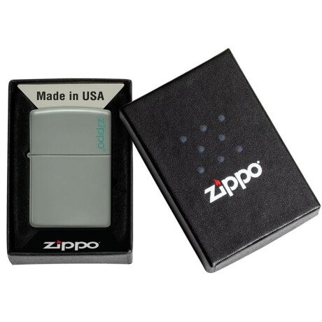 Encendedor Zippo Classic Sage con logo - 49843ZL Encendedor Zippo Classic Sage con logo - 49843ZL