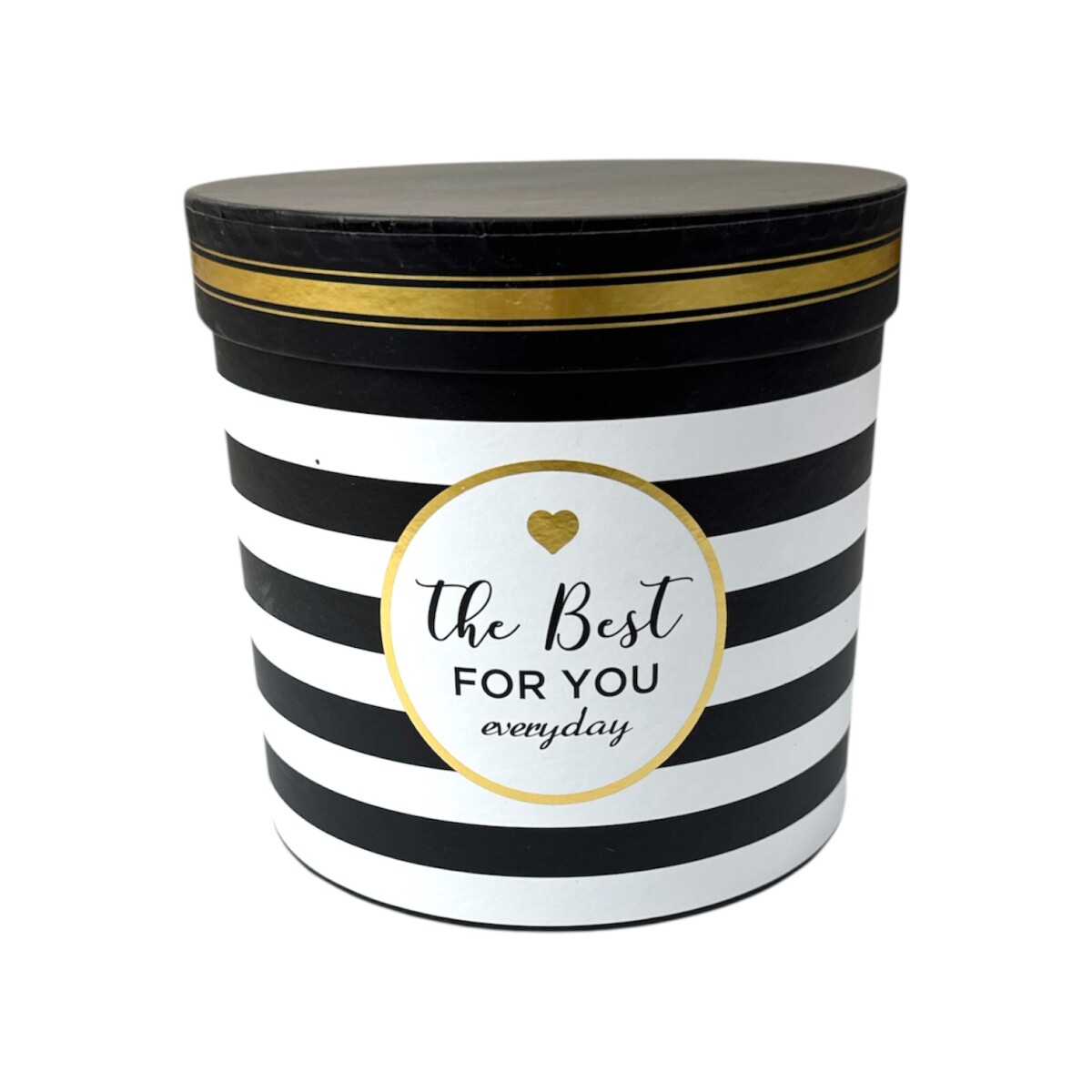 Caja Chica - Cilíndrica Negra y Blanca 