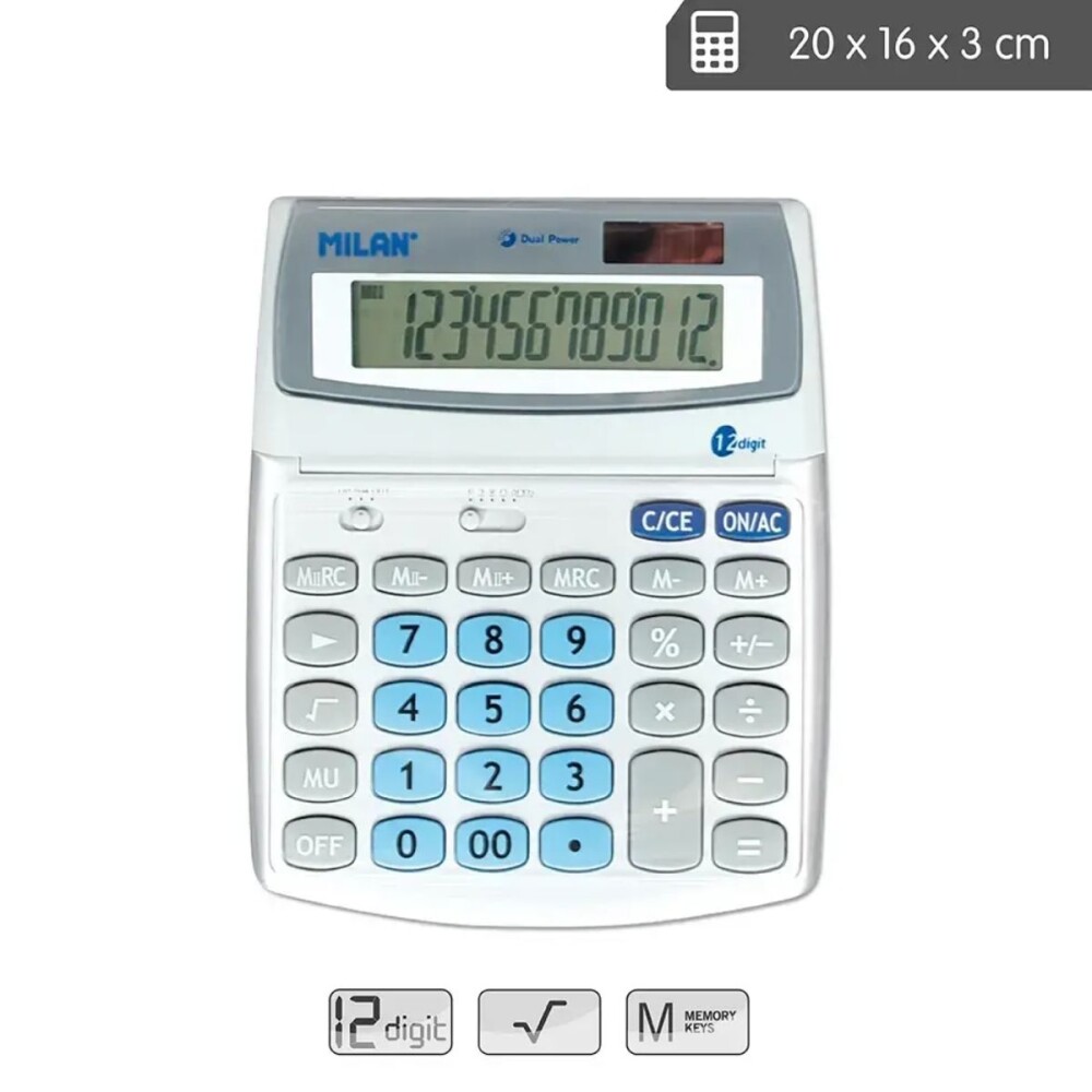 MAQUINA CALCULADORA MILAN NATA 152512 MAQUINA CALCULADORA MILAN NATA 152512