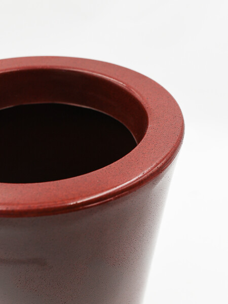 MACETA 17X30CM ROJO MARMOLADO BORDEAUX