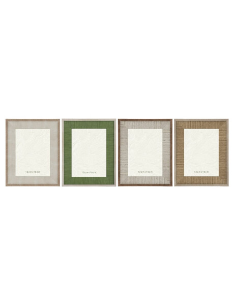 PORTARRETRATO PS 13X18CM TEXTURADA NATURAL Y VERDE PORTARRETRATO PS 13X18CM TEXTURADA NATURAL Y VERDE