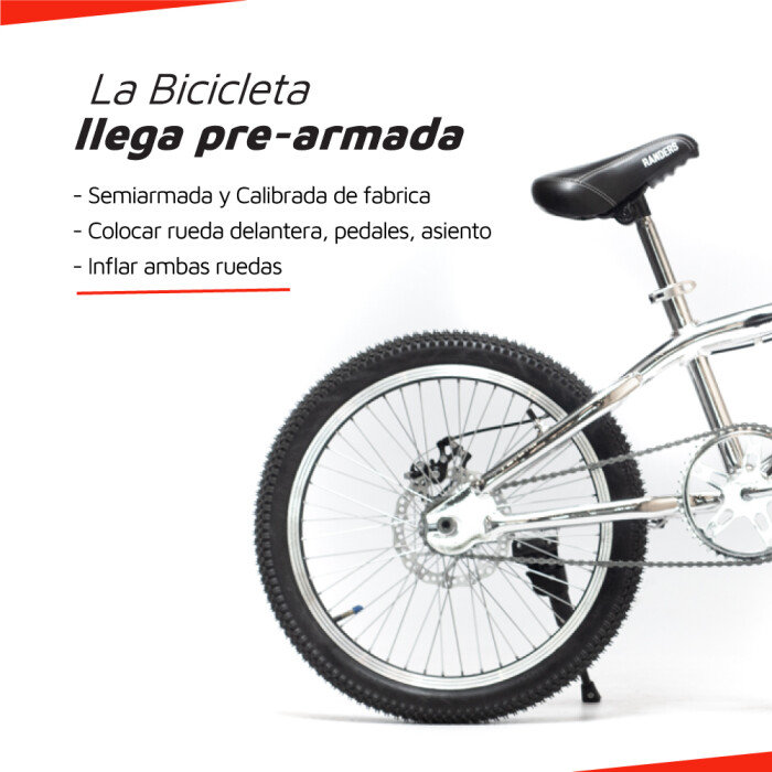 BICICLETA BMX RANDERS ALUMINIO CROMADO R20 PLATA ROTOR 360 BICICLETA BMX RANDERS ALUMINIO CROMADO R20 PLATA ROTOR 360