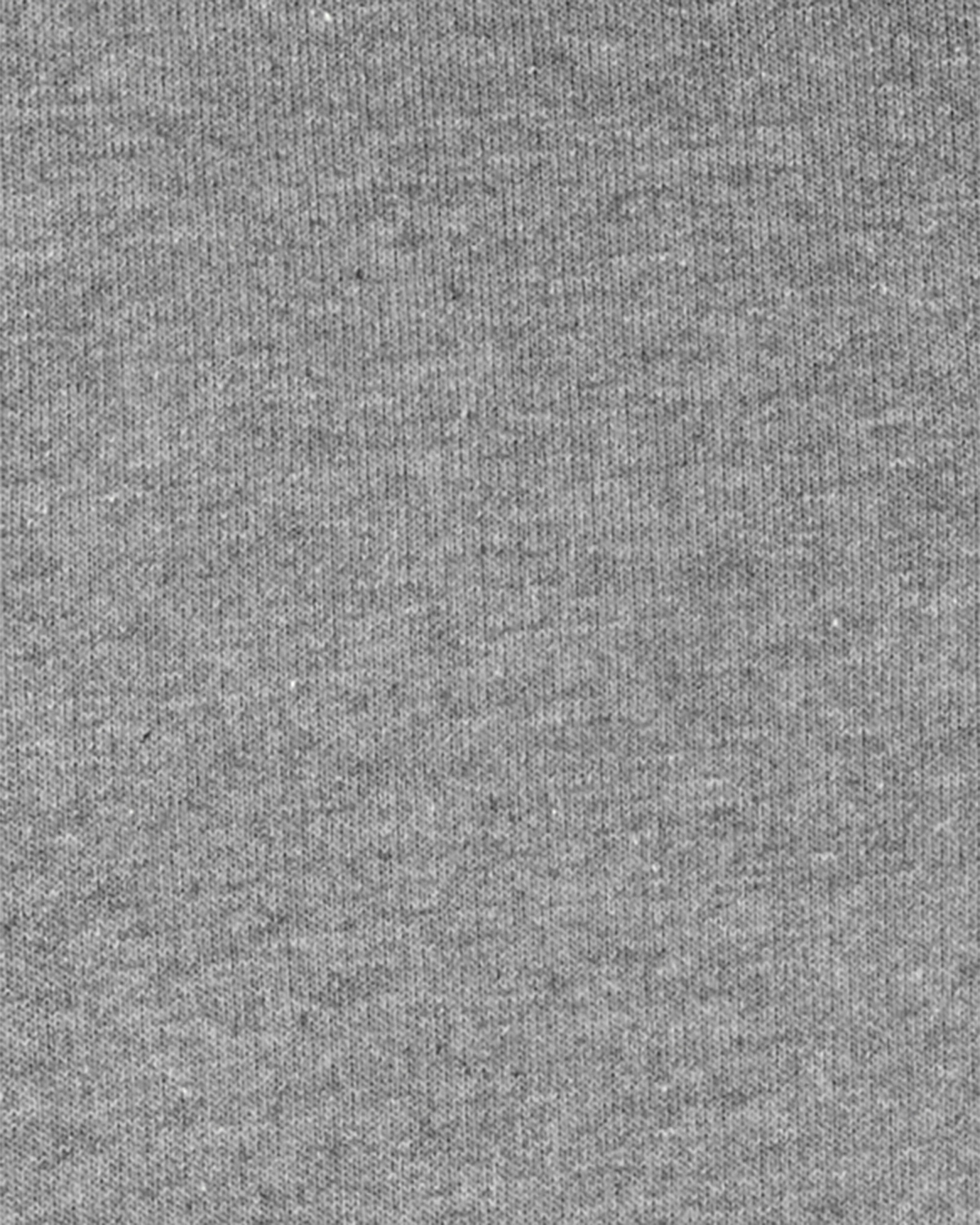 Campera de algodón con forro de sherpa, gris. Talles 12-24M Sin color