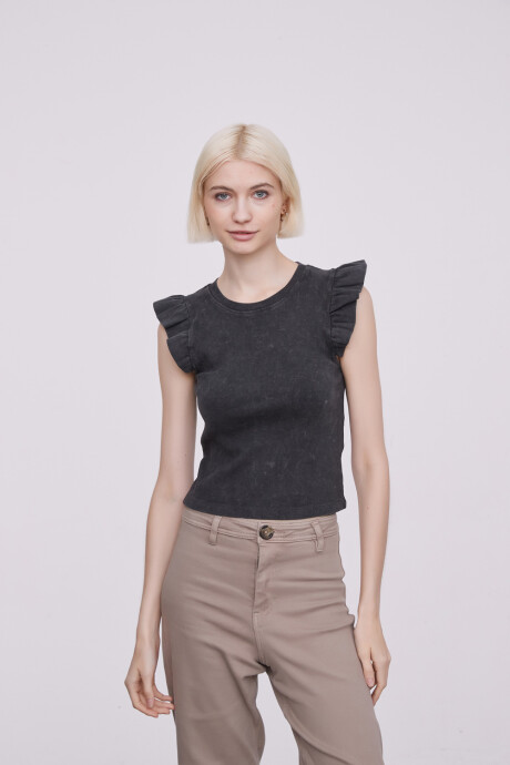 Musculosa Zinaida Gris Oscuro