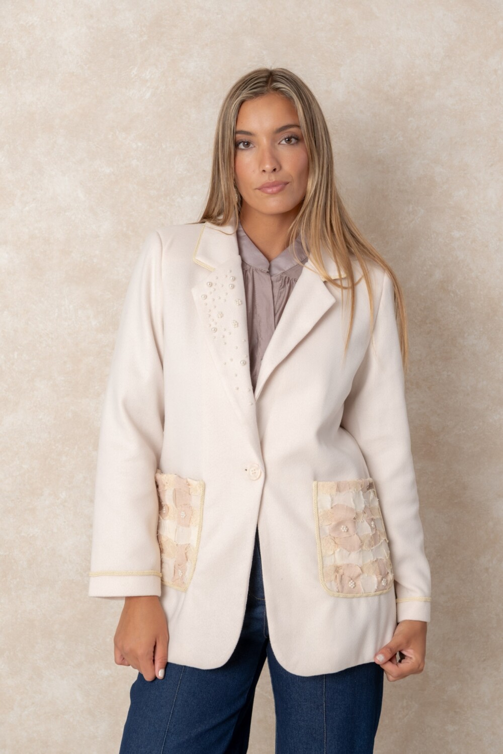 BLAZER FELICIA Marfil
