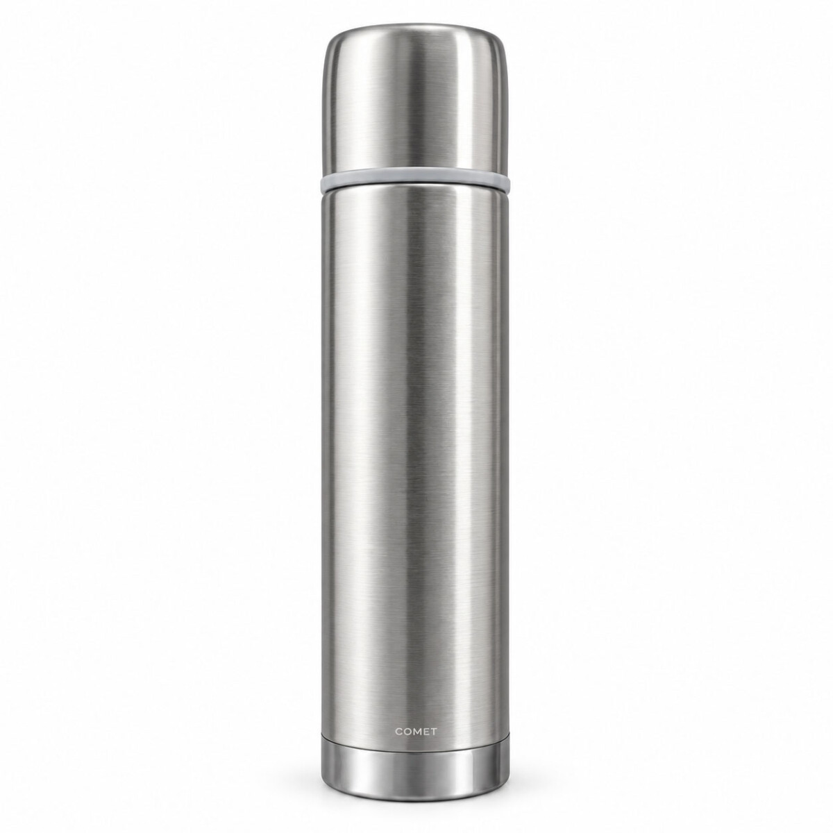 Termo Bala Acero Inoxidable 750Ml Mantiene Frío Calor Comet - Plateado 