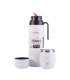 Kit Termo Manija Rigida + Mate Con Tapa Blanco