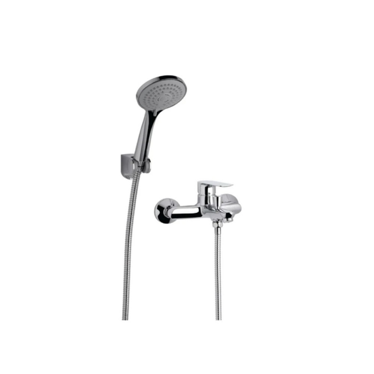 Grifería de Baño Ducha Monocomando Exterior con Transferencia Cromada Línea Coty 