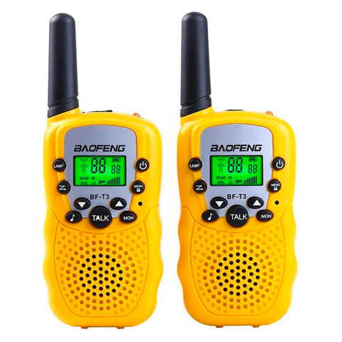 Walkie Talkie Woki Toki 22 Canales 1 A 3 Km 10 Tonos Variante Color Amarillo