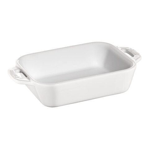STAUB FUENTE HORNO PEQ 14 X 11 CM RECT BLANCO CERAM STAUB FUENTE HORNO PEQ 14 X 11 CM RECT BLANCO CERAM