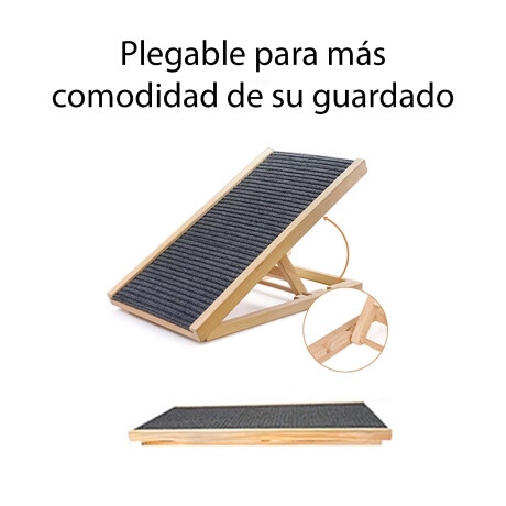 Rampa Para Mascotas Grande Plegable Liviana Compacta Gris
