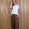Pantalon Hans Puro Lino Chocolate