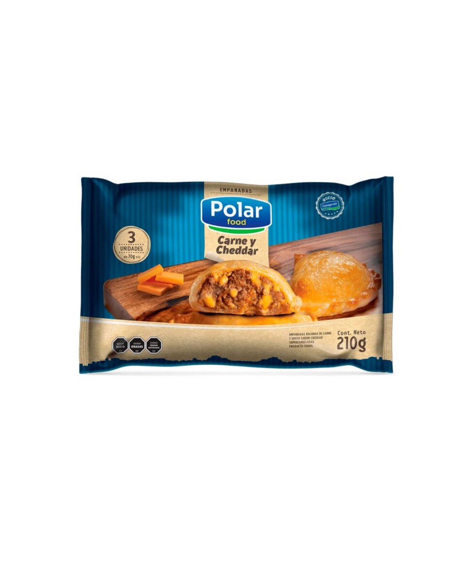 EMPANADAS CARNE Y CHEDDAR X3 