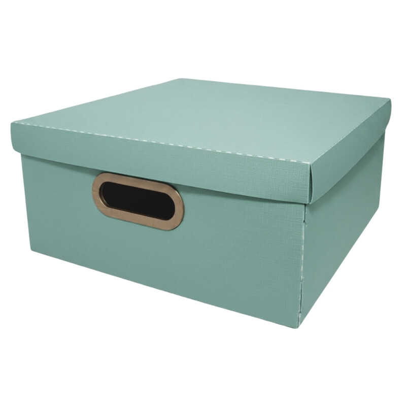 Caja organizadora Lino M 29cm x29cm x15cm VERDE