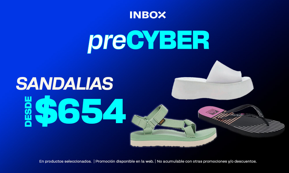 precyber - sandalias hasta $654